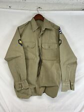 Korean War Era US Army Khaki Shirt 3rd Infantry 1951 picture