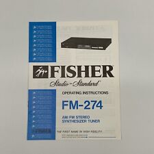 Fisher MT-750 AM/FM Stereo Synthesizer Tuner Operating Manual picture