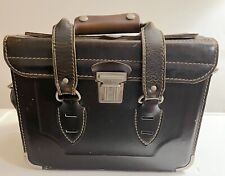 Vintage Homa Genuine Top Grain Leather Camera Brown Bag ~ Swiss Made picture