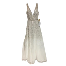 TLC Say Yes To The Prom Juniors Gown Off White Embroidered Crystal Sequins 5/6 picture