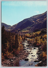 Cache La Poudre River Canyon Birds Eye View Fort Collins CO 6x4 Postcard B22 picture