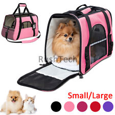 Pet Dog Cat Carrier Bag Soft Sided Comfort Travel Tote Case Airline Approved US picture