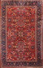 Antique Vegetable Dye Geometric Mahal Area Rug Hand-knotted Large Carpet 10'x14' picture