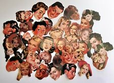 Vintage Faces, Stickers, Set of 46 picture