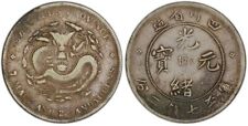 1901-08 CHINA SILVER DOLLAR PCGS GENUINE VF DETAIL CHINA SZECHUAN LM 345 picture