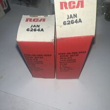 Pair JAN 6264A RCA Electron Vacuum Tube Sealed Packages Original Safety Sheet picture
