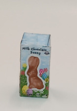 Miniature Easter Chocolate Bunny Box / Dollhouse Barbie Doll Food 1512 picture