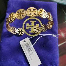 NEW TORY BURCH DOUBLE ‘T’S LOGO CUFF GOLD BRACELET.IN GOLD COLOR picture