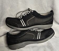Dansko Helen Shoes Black Slip On Suede Walking Bungee  Tie Shoes Size 41 (10.5) picture