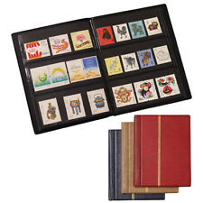 USA STOCK 20 Sheets Stamp Collection Album Stamps Storage Book Holder Red Brown picture