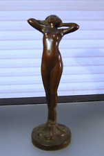Antique Art Deco Bronze Nude Woman Sculpture Statue picture