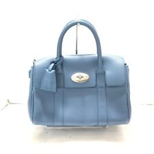 Auth MULBERRY Small Bayswater HH2855/205U653 Blue Gray Leather - Handbag picture