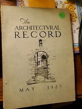 ARCHITECTURAL RECORD MAGAZINE LOT 6 - MAY, JUNE 1924 APRL/MAY/JUNE1926 MAR. 1923 picture