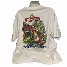 RARE VTG Budweiser 1998 Tailgatin Lizard Chameleon Ferret Frog Men’s T-Shirt XXL picture