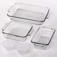 Anchor Hocking Portable Glass Baking Dish Set 7 Piece Glass Bakeware Set gift picture