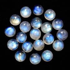 Natural Rainbow Moonstone 3mm To 15mm Round Cabochon loose Gemstone picture