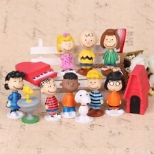Peanuts Charlie Brown Snoopy Playset 12 Figure Cake Topper USA Toy Set picture