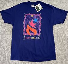 Vintage 90s Atlanta Olympic Summer Games Mens XL Single Stitch Purple 1996 NWT picture