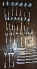 Vintage Elizabethan II Stainless Nasco Glossy Silverware Flatware Over 32 Pieces picture