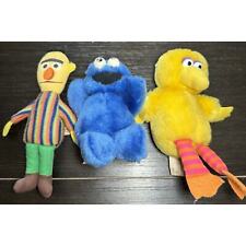 Vintage Applause Toys Sesame Street Plushes Bert, Big Bird, Cookie Monster picture