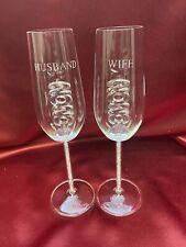 2020 Husband & Wife Custom Engraved Champagne Flute Set picture