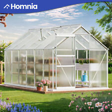 12ft Heavy Duty Greenhouse Galvanized Walk In Tunnel Plant House w/ Sliding Door picture
