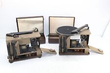Operadio Explainette 35mm Filmstrip Projector Phonograph - PAIR for PARTS/REPAIR picture