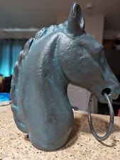Vintage Cast Iron Horse Head Hitching Post Fits a 2