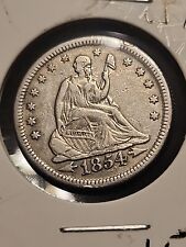 1854 seated liberty quarter picture