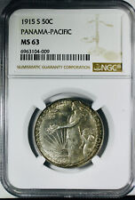 1915-S Panama Pacific Silver Commemorative Half Dollar - NGC MS-63 picture