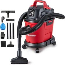 Vacmaster 3.2 Gallon 2.5 Peak Wet Dry Vacuum Cleaner Wall Mounted Portable Red picture