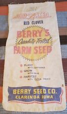Vintage Berry's Farm Seed Sack Red Clover picture