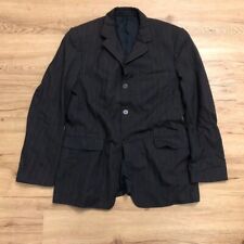 Versace Classic Blazer Mens 52R  Black Pinstripe Wool Jacket Sportscoat Suit picture