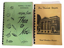 Recipes Cookbooks 2 lot Christian Churches Indiana 1961 & 1975 Wamali Class picture