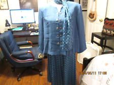 Vintage Leslie Fay 3 Pc Skirt Set Size 18WP picture