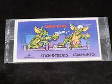 1- 1984 Vintage Hallmark Gremlins Eating Popcorn Movie Stickers picture