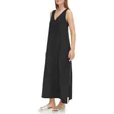 DKNY Ladies Linen Dress Size XXL Black picture