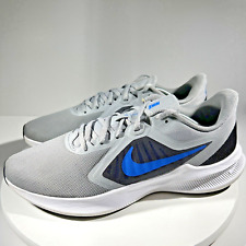 Nike Downshifter Mens Running Shoes Sneakers Size 12 Gray Blue Gym - USED TWICE picture