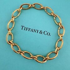 RARE Tiffany & Co. 18k Rose Gold Clasping Link Bracelet Retired 💕 picture