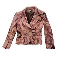 Vintage Sonia K Paris Veste Dauphin Pink Multi Blazer Women's Size 4 (T1) RARE picture