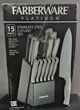 Farberware Platinum 15-Pc Stainless Steel Cutlery New Display Model See Desc picture