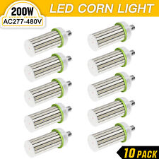 10 Pack 480V 200W LED Corn Light Bulb Warehouse Industrial Corn Lamp 27000 Lumen picture