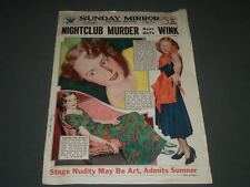 1935 FEBRUARY 3 SUNDAY MIRROR MAGAZINE SECTION - NIGHTCLUB MURDER - O 8626 picture