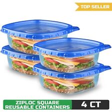 Ziploc Food Storage Meal Prep Containers, Smart Snap Technology 4 Count picture