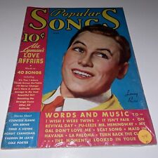 Vintage Popular Songs magazine  picture