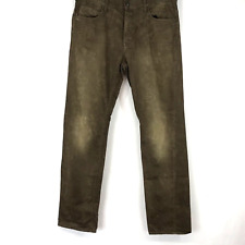 HUDSON -MEN'S SIZE 34 - BROWN DANDY SLOUCHY STRAIGHT JEANS picture