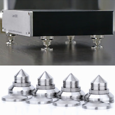 4PCS Speaker Turntable Isolation Stand Feet Base Pad Stainless Steel Brackets picture
