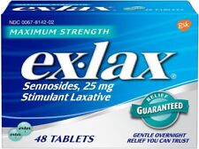 Ex-Lax Maximum Strength Sennosides USP Stimulant Laxative Tablets 25 mg 48 Count picture