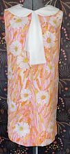 VTG 1960’s FRITZI Of California Daisy Sleeveless Mini Dress Flawless Size S picture