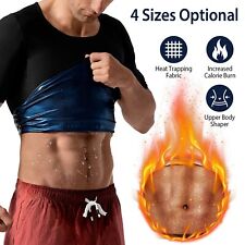 Men's Sauna Heat Trapping Shirt Sweat Body Shaper Vest Weight Loss Waist Trainer picture